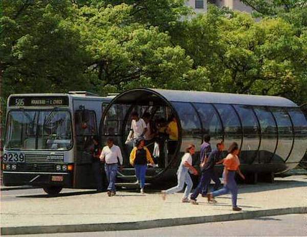 Curitiba innovative bus system